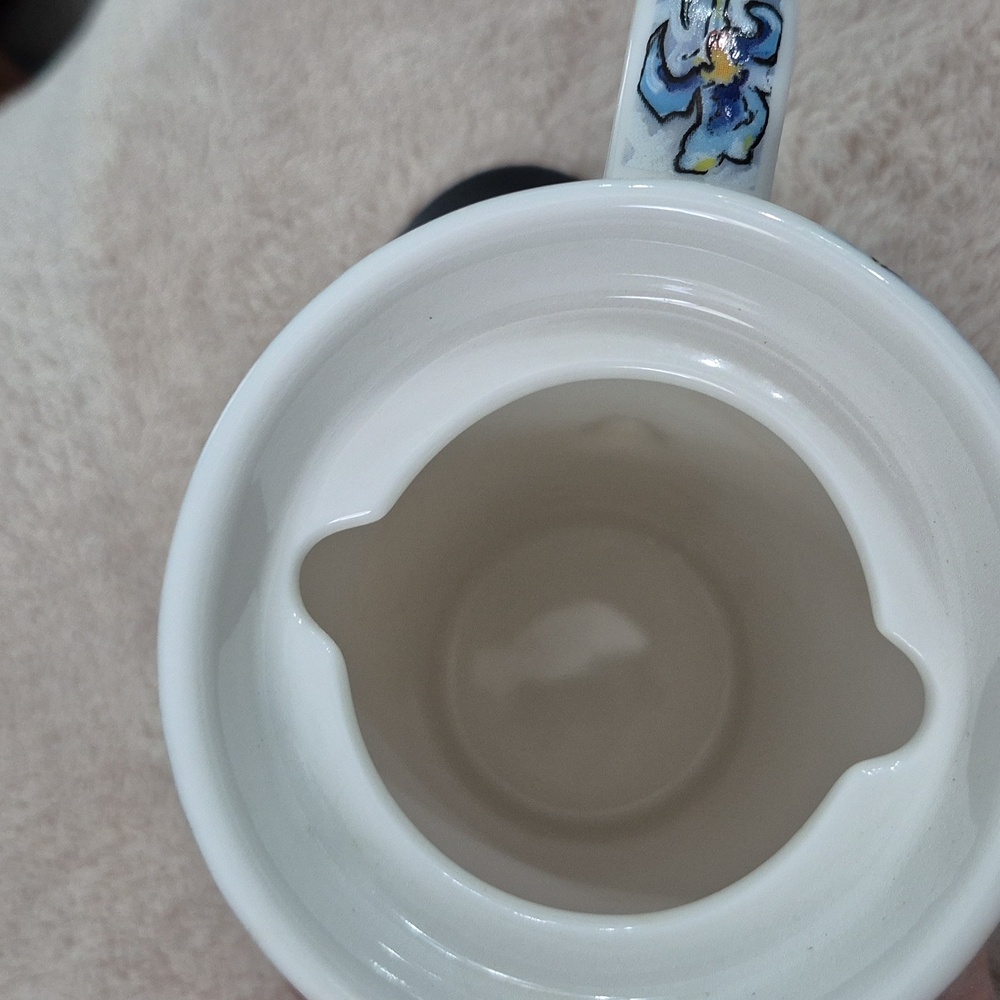 Chaleur Master Collection Vincent Van Gogh Irises Travel Mug By D. Burrows. EUC - Picture 6 of 7